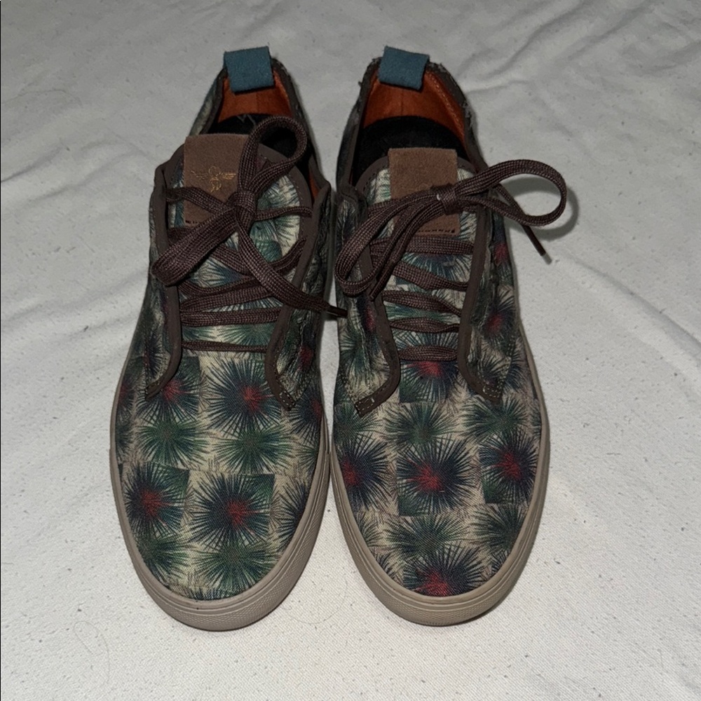 Creative Recreation Patterned Casual Shoes - Green and Brown